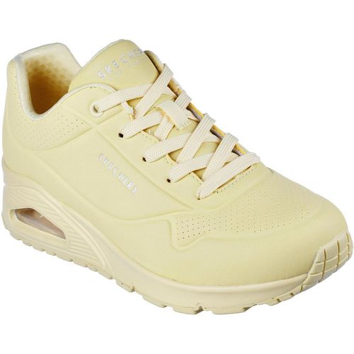 Skechers Womens Pastel Durabuck Lace Up Fash Low Top Trainers in Yellow