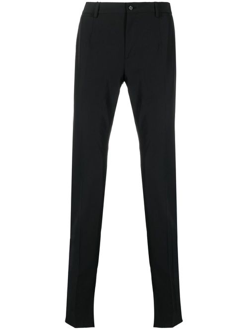 Slim-fit tailored trousers - Black