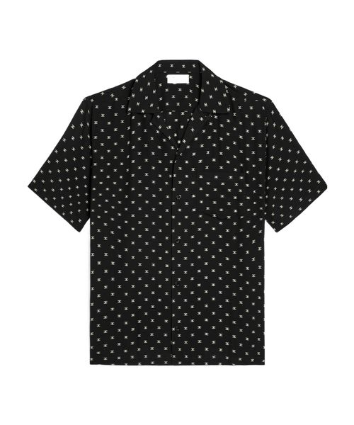 Hawaiian shirt in printed viscose