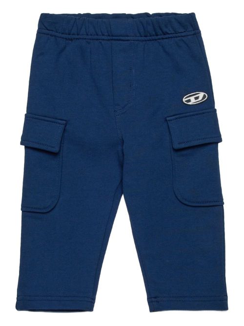 Diesel Kids patch-pocket pants - Blue