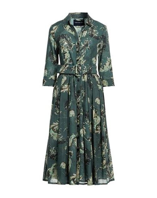 Woman Midi dress Sage green Size 8 Wool