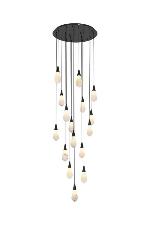 Black LED Pendant from the Amora Collection