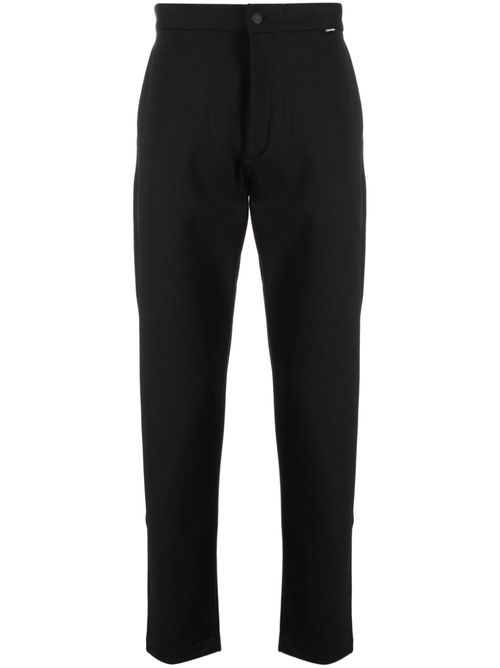 Comfort logo-waistband trousers - Black