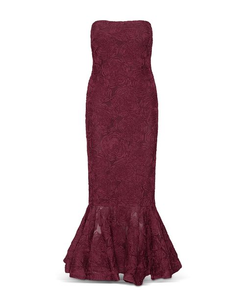 Flower Mesh Flounce Dress