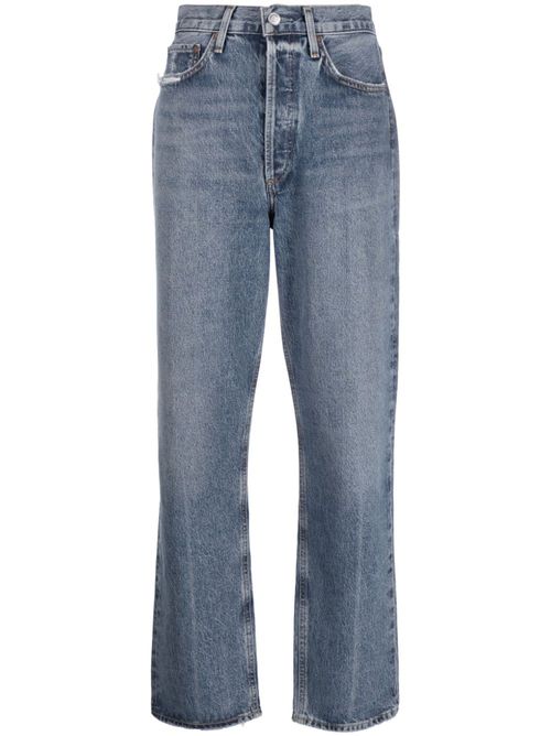 90s Pinch Waist straight-leg jeans - Blue