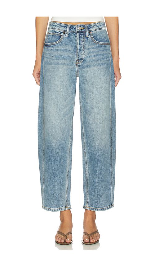 Good American Vintage Barrel Ankle Jeans in Blue. 20. Also , 10, 12, 16, 18, 2, 4