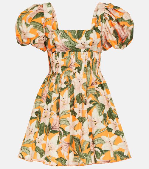 Caramelo Lirio floral cotton minidress