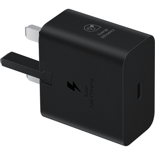 Samsung 25W Super Fast Charging Travel Adapter (USB-C without Cable) Black