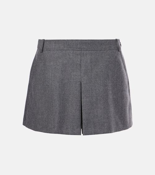 Virgin wool skort