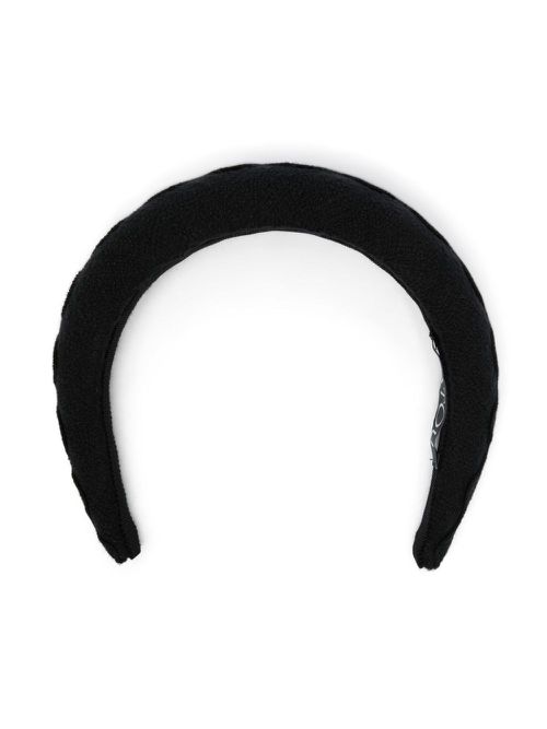Intertwined cotton head band - Black