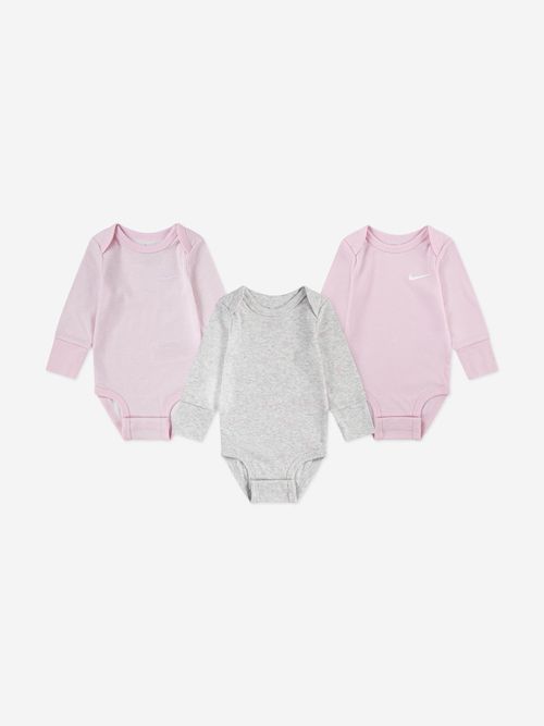 Baby Essentials 3 Pack Bodysuit Set in Pink 6 Months By Childsplay Clothing