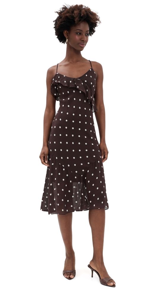 Allis Dress Coffee Bean Dots