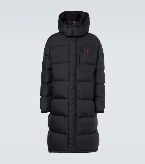 Quilted down coat