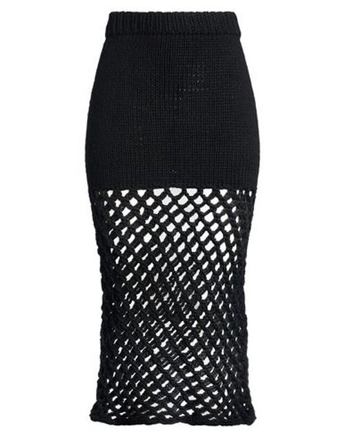 Woman Midi skirt Black Size M Tanguis cotton