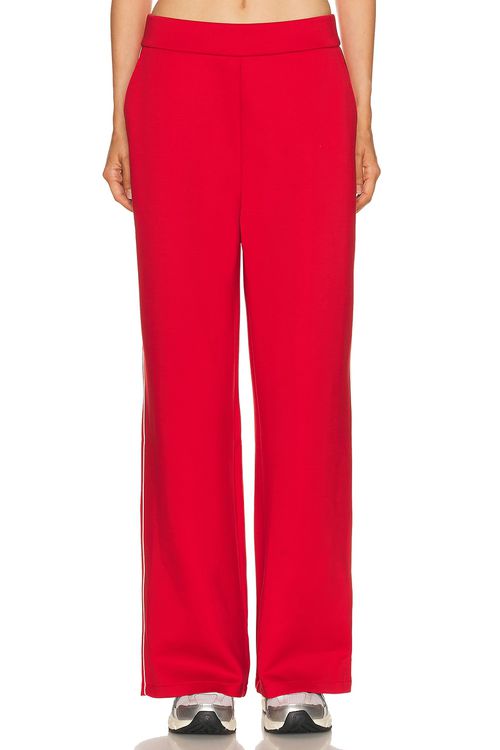 Beyond Yoga in The Flow Wide Leg Pant in Holly Red - Red. L also in XS