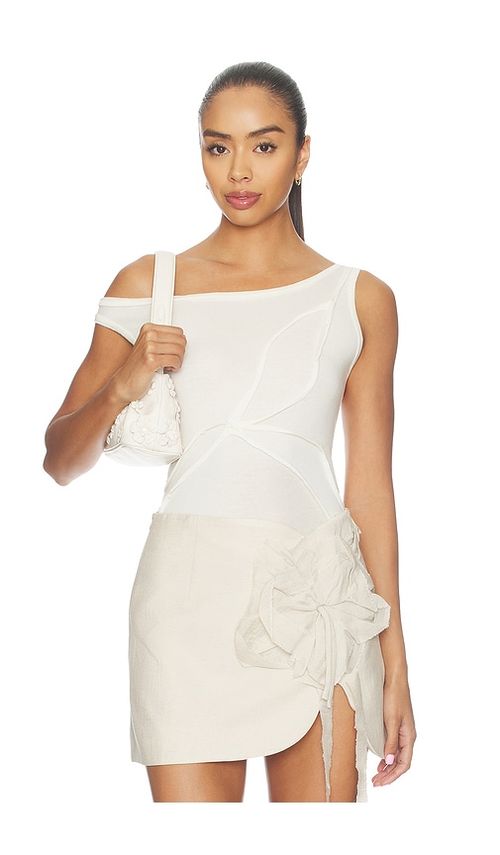 Mother of All Papper Off Shoulder Top in Cream. XS. Also in