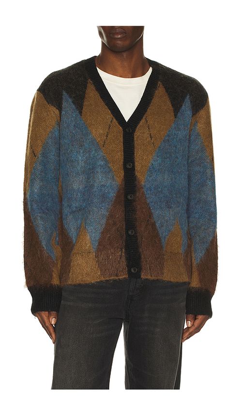 ALLSAINTS CARDIGAN BEAM in Brown. Größe M. Also in L, S, XL/1X