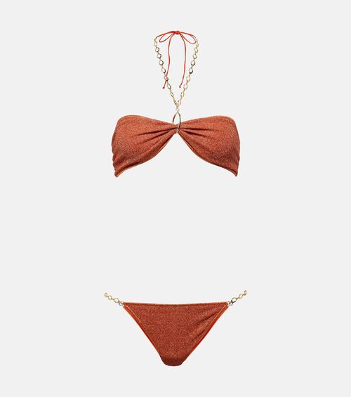Oséree Lumière O-Chain lamé bikini