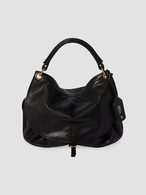 Women's Rendezvous Leather Hobo Bag - Black