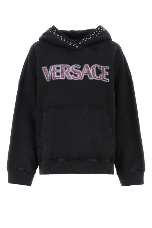 Embroidered Logo Sweatshirt — Black