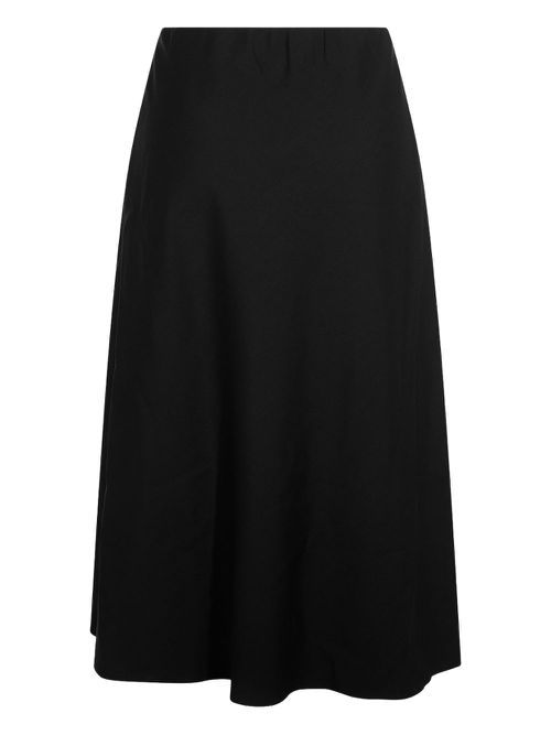 A-line midi skirt - Black