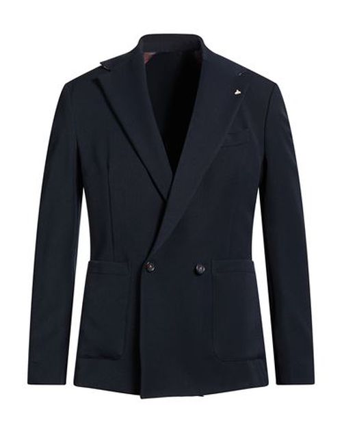 Man Blazer Midnight blue Size 36 Polyester, Viscose, Elastane