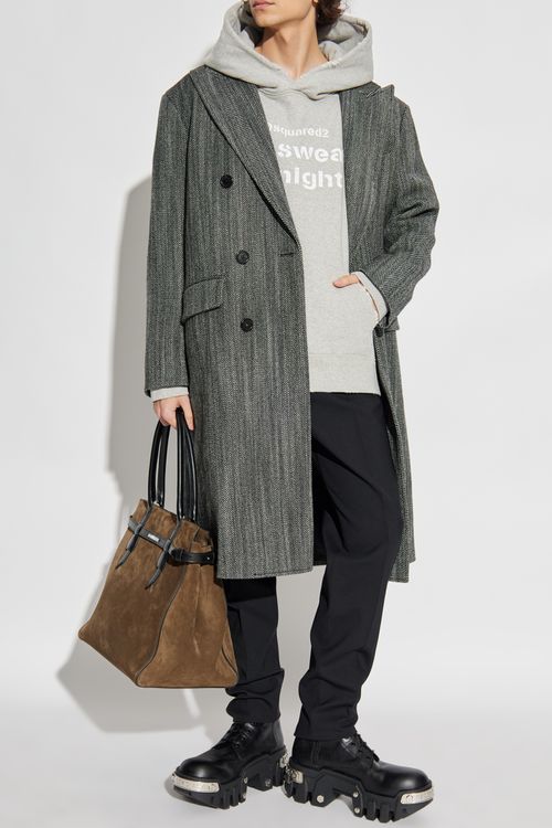 Wool Coat, Men's, Grey