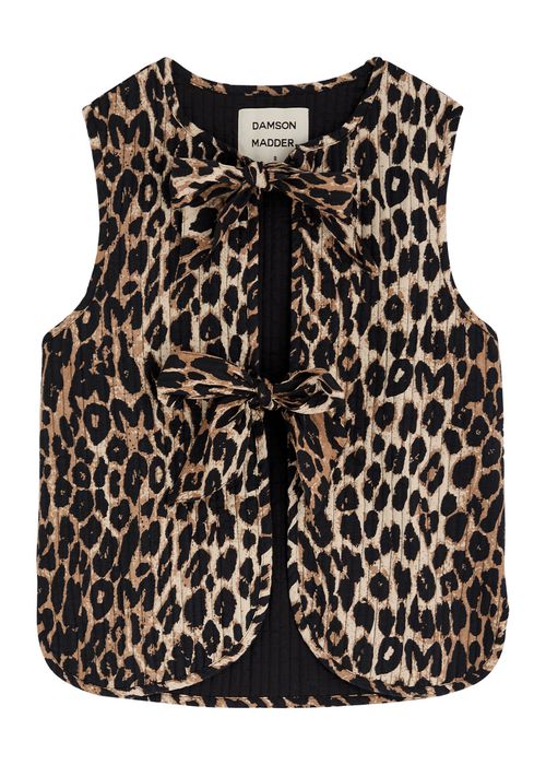 Tilly Leopard-print Cotton Gilet