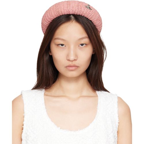 Pink Raffia Headband