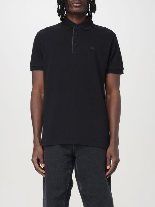 Polo Shirt Men color Black