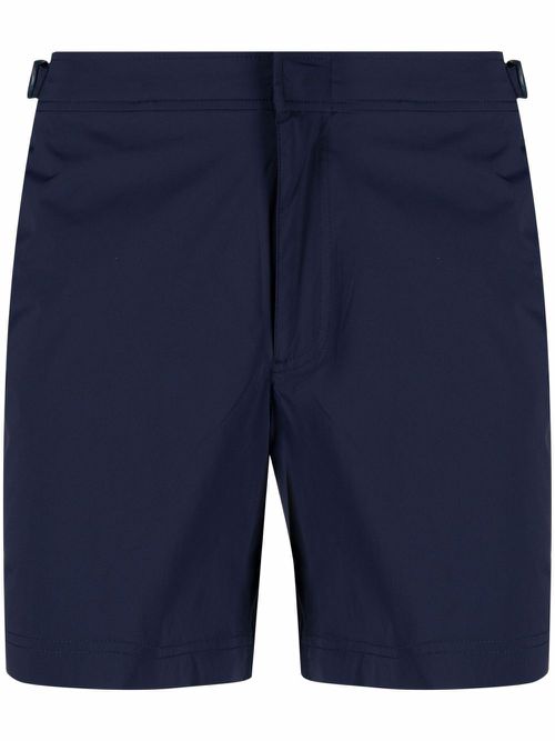 Buckle-fastening swim shorts - Blue