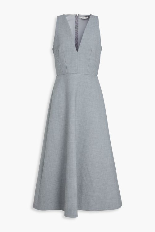 Crepe midi dress - Gray - UK 10