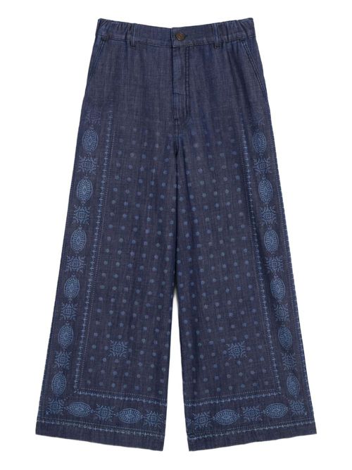 Printed trousers - Blue