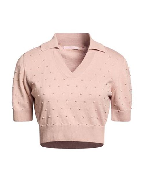 Woman Sweater Blush Size M Cotton, Recycled cotton