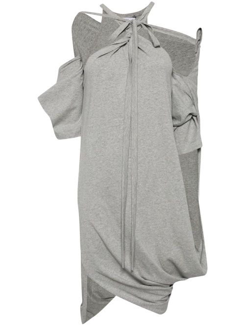 Asymmetric draped dress - Grey
