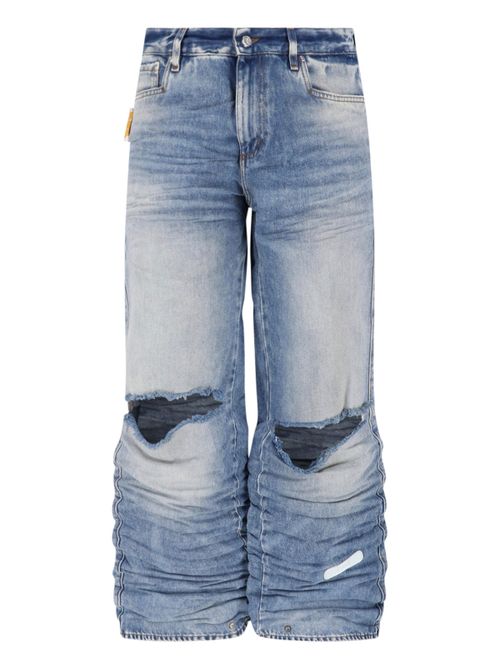 Men's Denim Jeans in Cotton-Viscose-Poly Blend