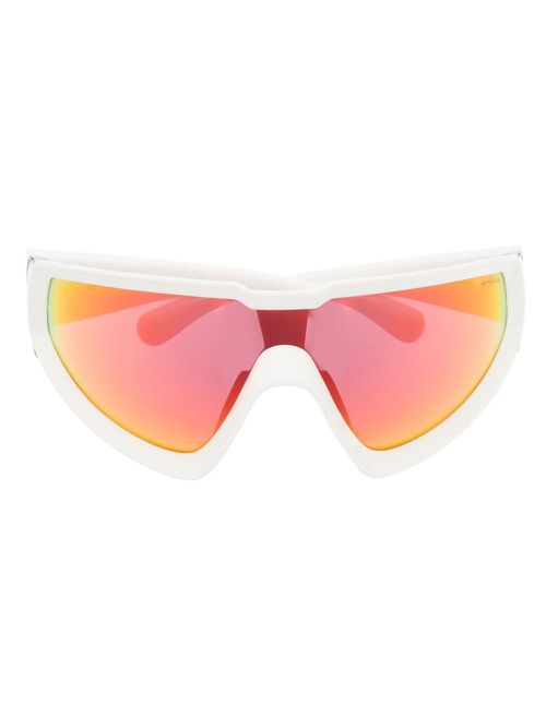 Wrapid oversized-frame sport sunglasses - White