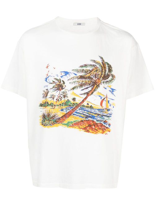 Island cotton T-shirt - White