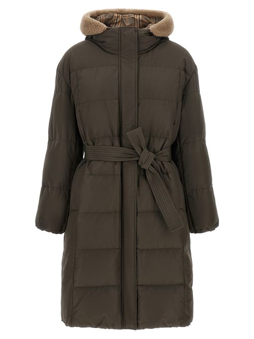 Brunello Cucinelli Bicolor Cotton Women's Coat