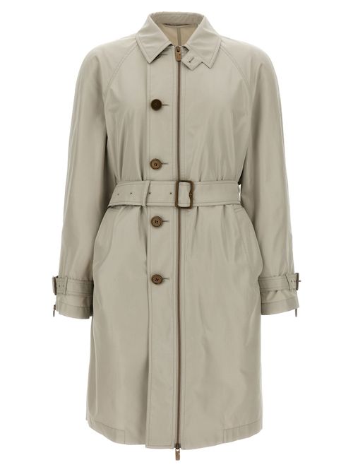 Silk Satin Coat — Gray