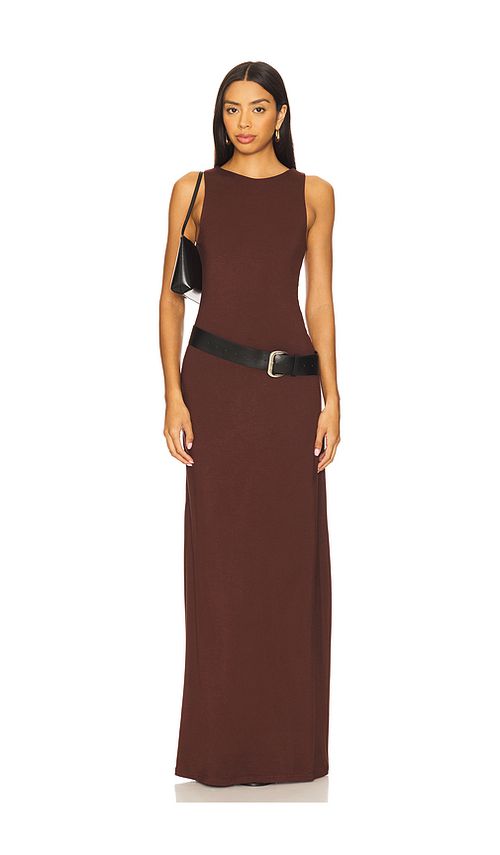 Superdown Megara Maxi Dress in Brown. - L also in