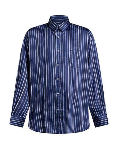 Man Shirt Midnight blue Size 7 Cotton