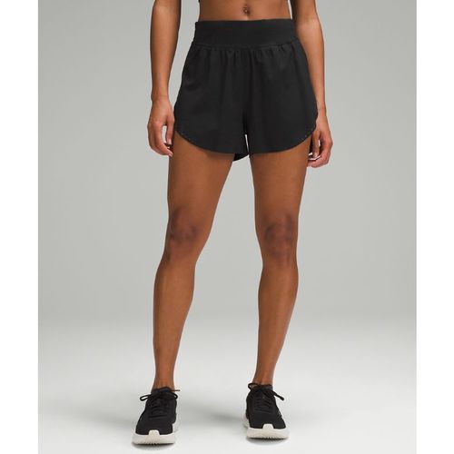 Lululemon – Women's Fast and Free Reflective High-Rise Classic-Fit Shorts – 3" – Color Black