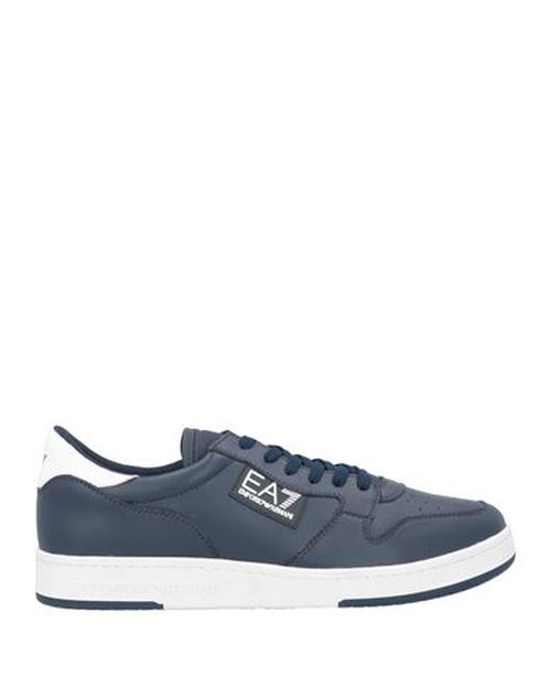 Man Sneakers Navy Size 7 Cow leather, Polyamide, Polyester, Polyurethane coated