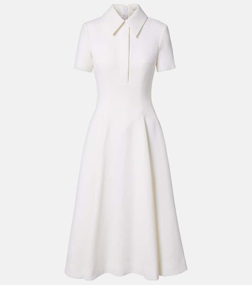Jody pleated wool midi dress