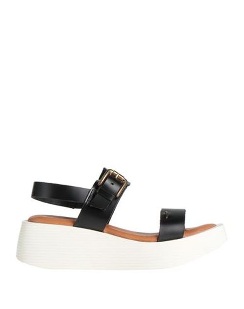 Woman Sandals Black Size 9 Soft Leather
