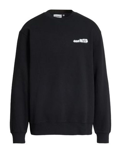 Man Sweatshirt Black Size L Cotton