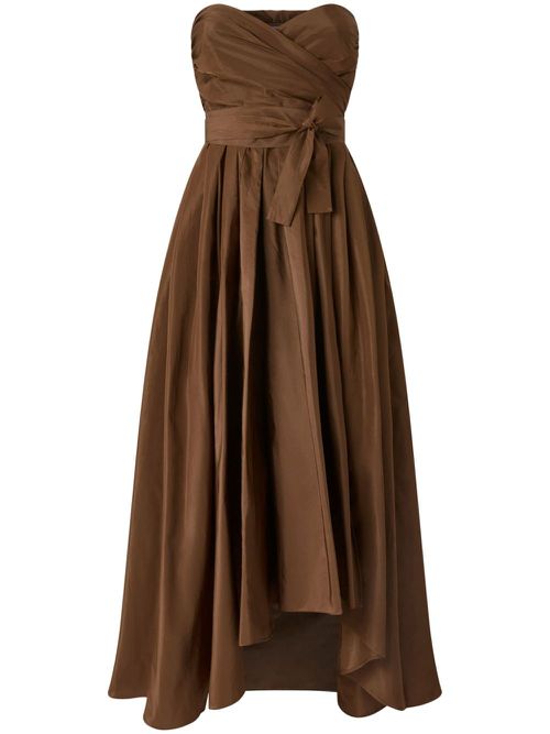 Strapless gown - Brown