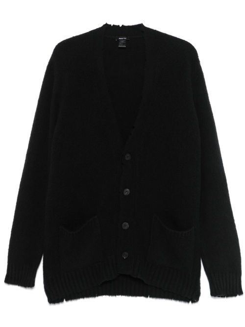 Brushed cardigan - Black