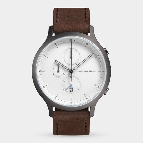 Chronograph - Dark Silver White